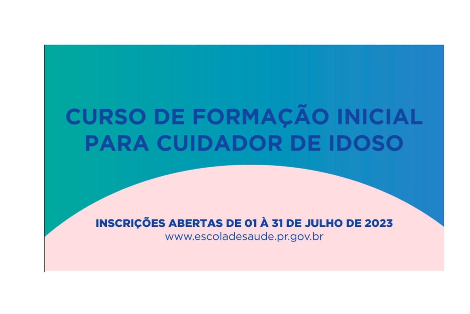 Inscrições do curso da Escola de Saúde Pública para cuidador de idosos encerram na segunda