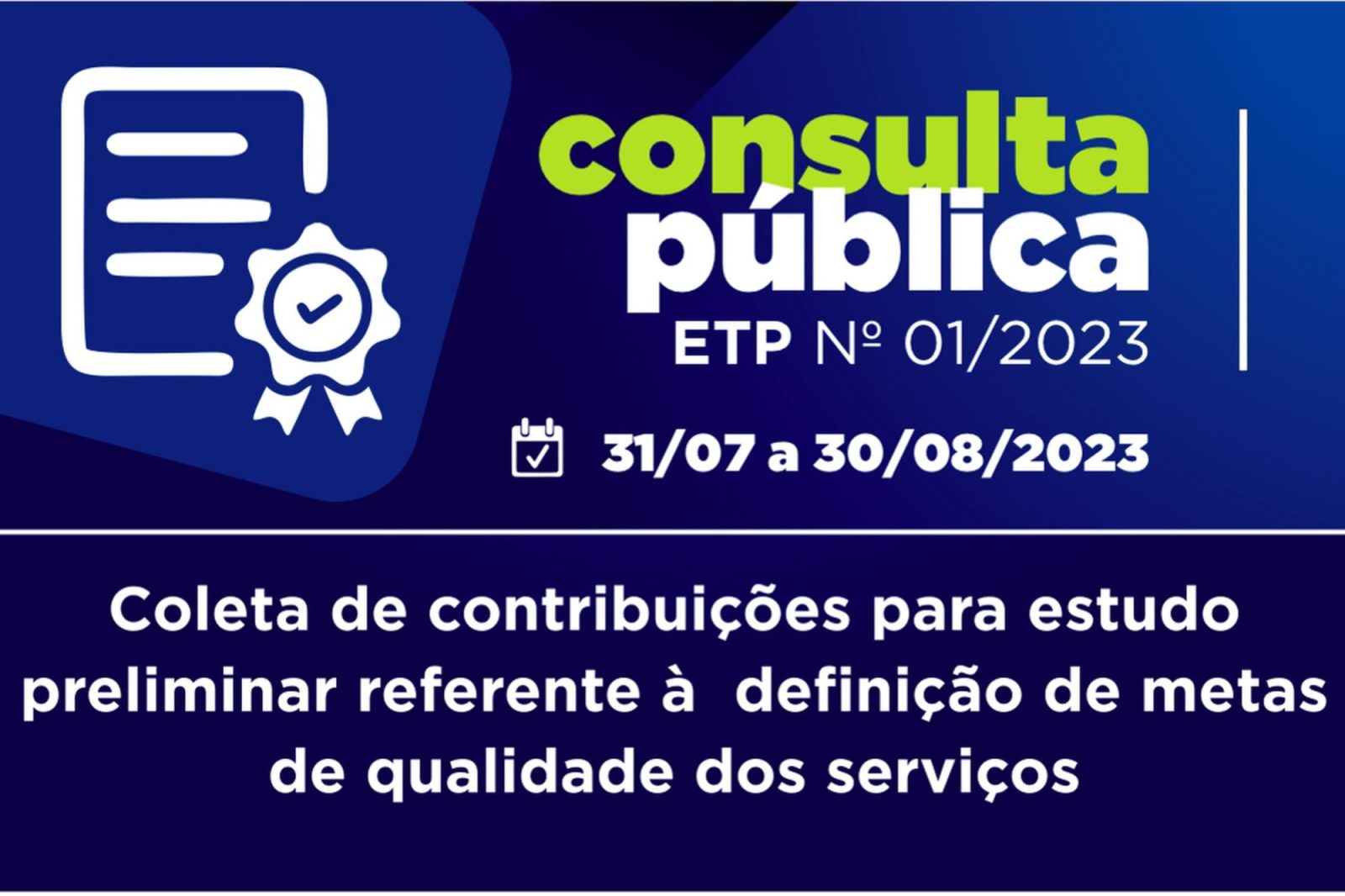 Agepar abre consulta pública para sugestões na elaboração de metas de qualidade
