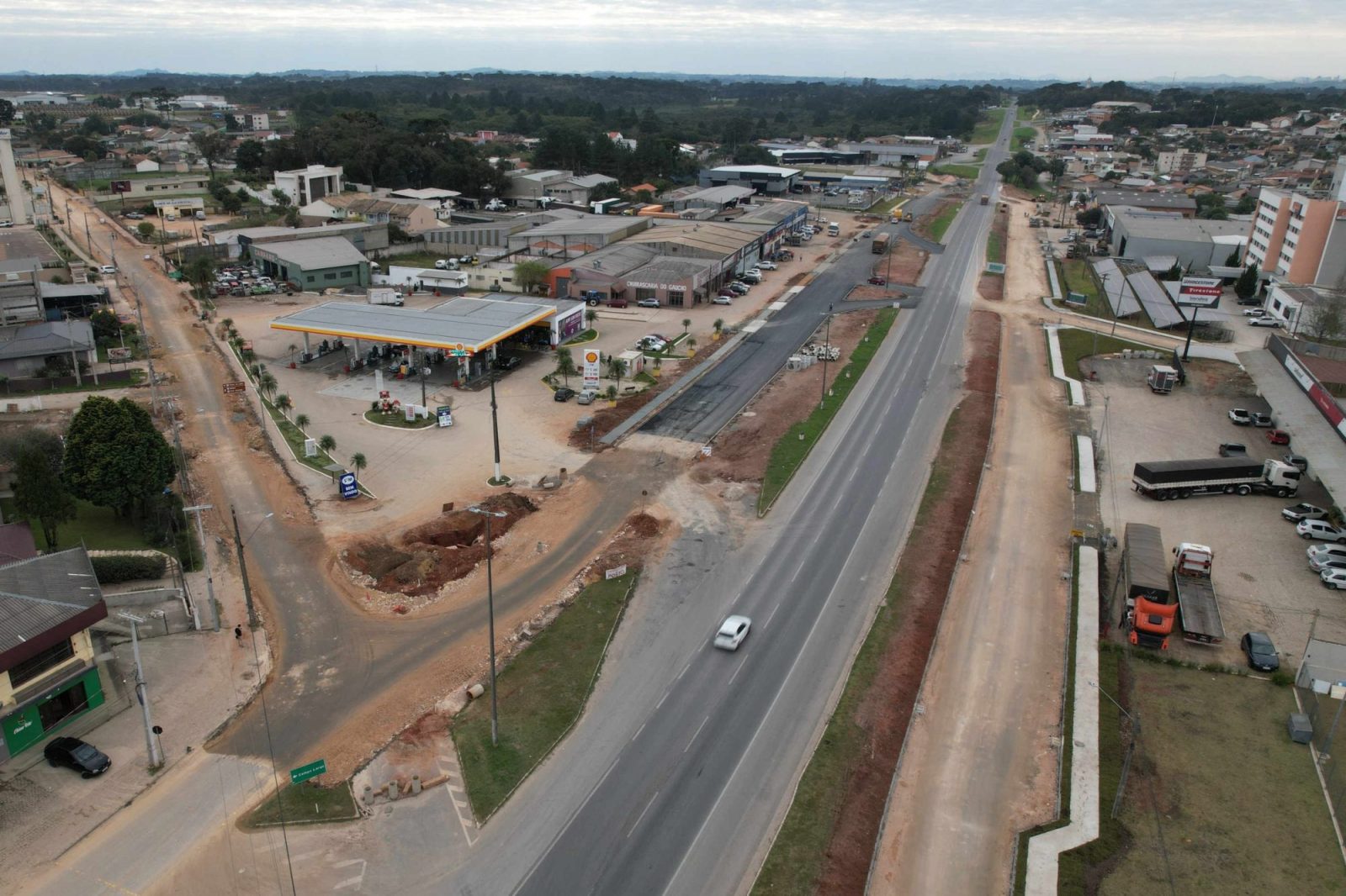 Chega a 55% de execução obra do binário de acesso a Campo Largo, na Grande Curitiba