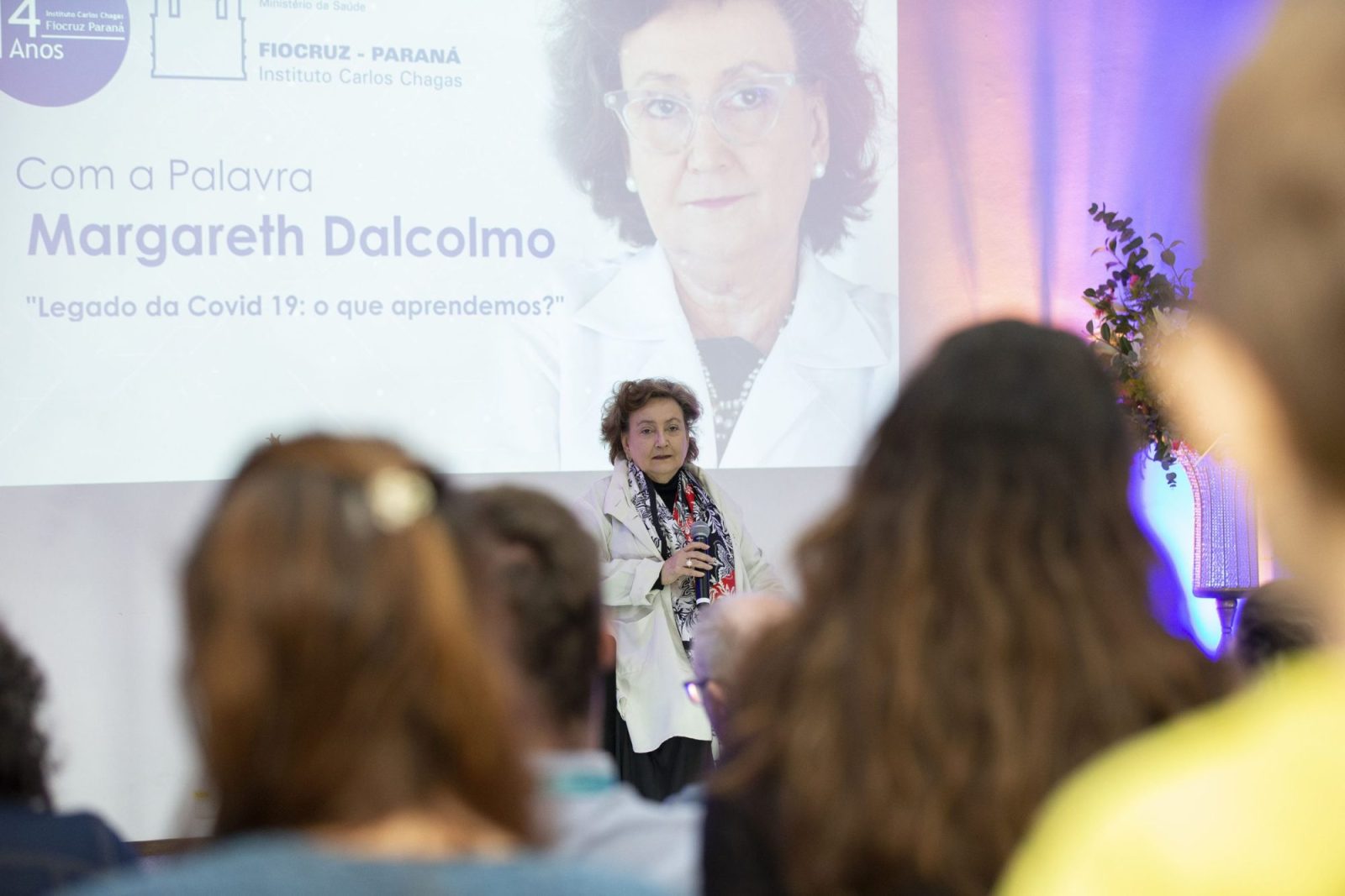 No Parque Tecnológico da Saúde, Margareth Dalcolmo reitera importância da vacinação