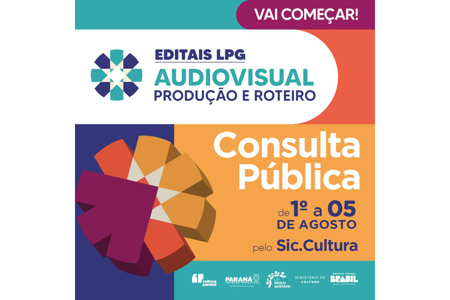Primeiro edital do Estado com recursos da Lei Paulo Gustavo vai a consulta pública