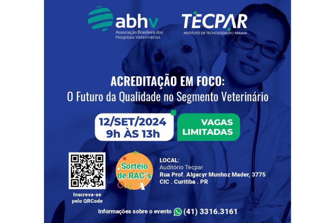 Tecpar promove evento sobre acreditação para o mercado veterinário