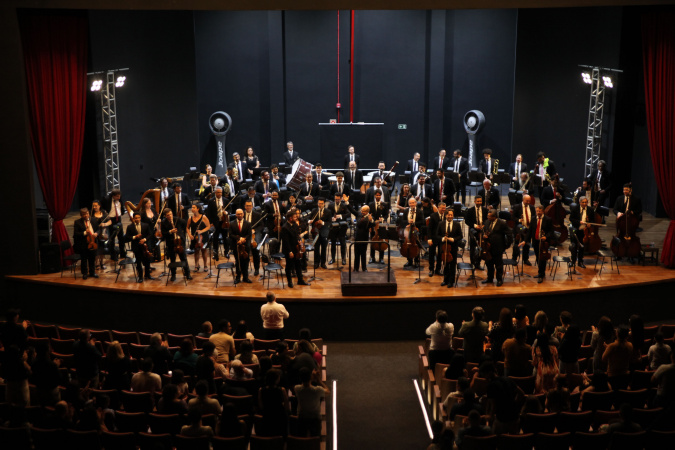 Orquestra Sinfônica lota auditório em apresentação gratuita em Almirante Tamandaré