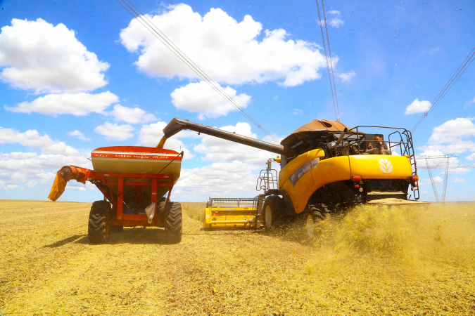 Com previsão de 21 milhões de toneladas, agricultores já colheram 90% da safra de soja