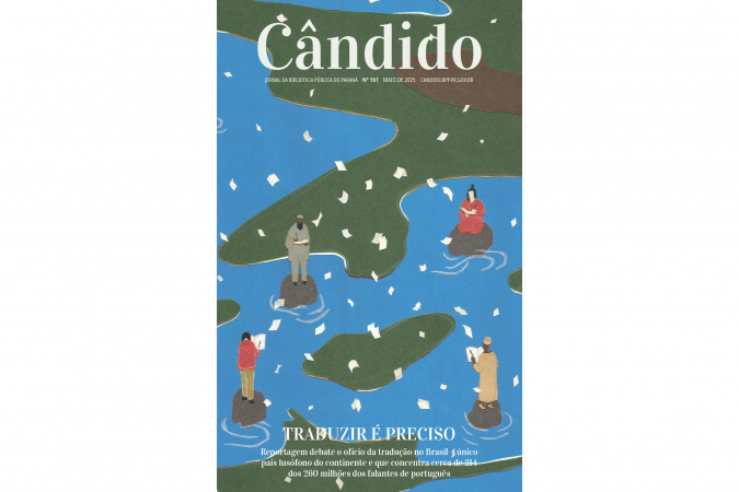Mercado de tradução literária é o tema da edição de maio do jornal Cândido