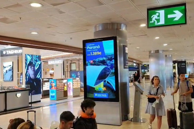 Pacote turístico ao Paraná é destaque em aeroportos e lojas da Espanha
