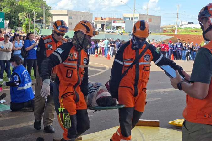 Mais de 500 participantes: Mauá da Serra é palco de treinamento para grandes emergências