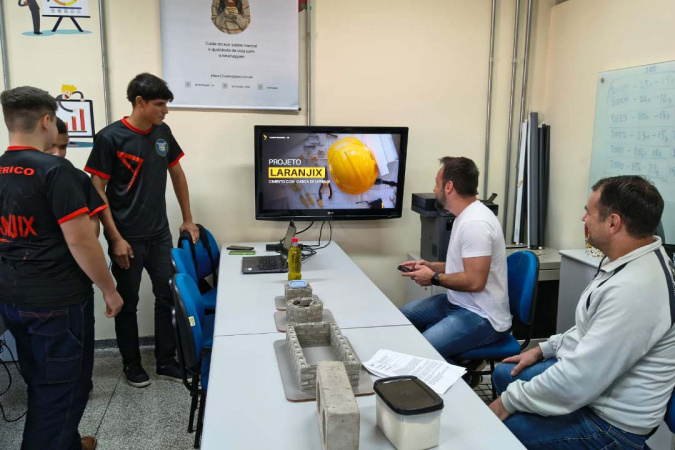 Projeto criado por estudantes da rede estadual pode virar produto para a construção civil 