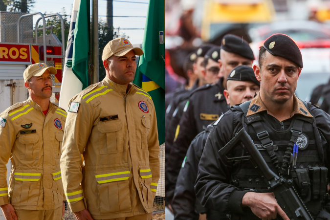 Ratinho Junior sanciona lei que amplia efetivos da PMPR e do Corpo de Bombeiros